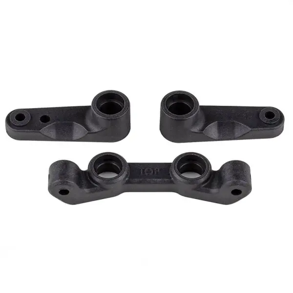 Team Associated Rc10b7 Ft Steering Bellcrank/Rack Carbon