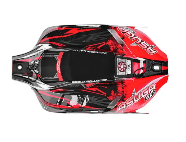 Corally Polycarbonate Body Asuga XLR Painted Red Cut 1 Pc