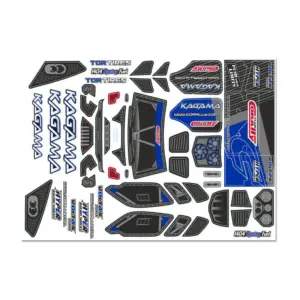 Team Corally Body Decal Sheet Kagama Blue 1pc
