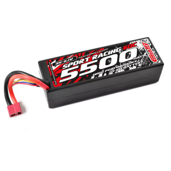 Corally Power Racing 60c Lipo Battery 5500mah 11.1V Tplug 3s