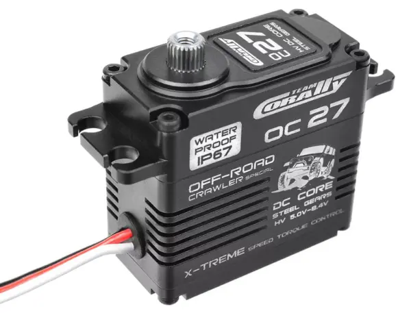 Corally Oc27 Hv Digital Servo 5-8.4V Ip67 Steel Gear Alloy C