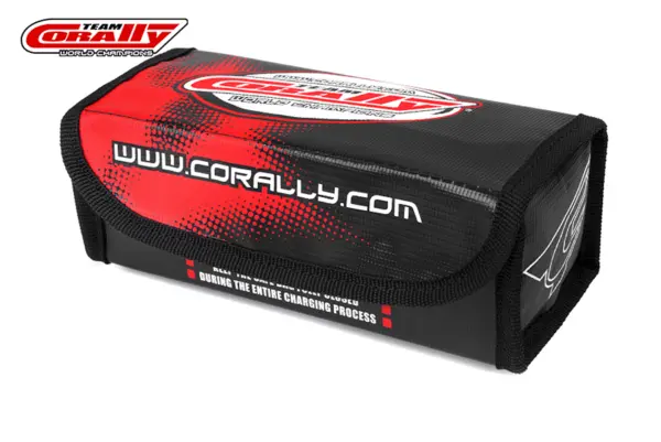 Corally Lipo Safe Bag Sport for 2 PCS 2s Hard Case Battery Packs