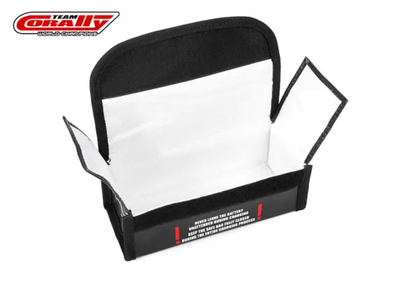 Corally Lipo Safe Bag Sport for 2 PCS 2s Hard Case Battery Packs