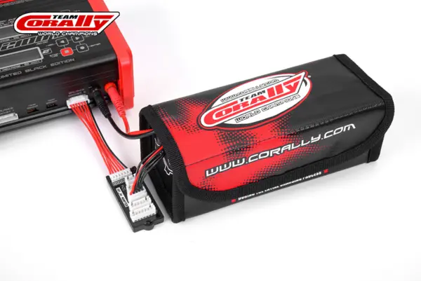 Corally Lipo Safe Bag Sport for 2 PCS 2s Hard Case Battery Packs