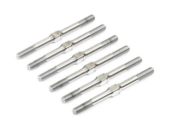 Centro Rc10b7 Titanium Turnbuckle Set (6pc) - Silver