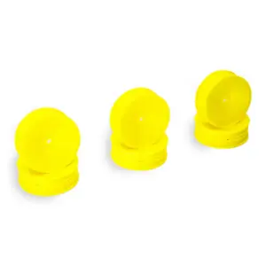 Centro 1/10 Dished Buggy Front 2wd Slim Wheel Yellow - 3 Pairs