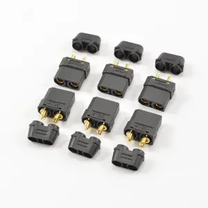 Centro Xt-90 Black Female Connectors (6pc)