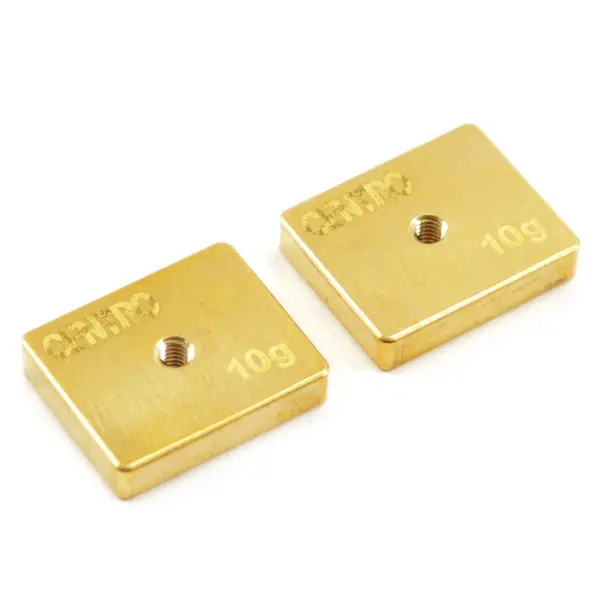 Centro Precision Brass 10g Balancing Weights (Pr)