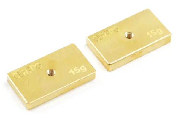 Centro Precision Brass 15g Balancing Weights (Pr)