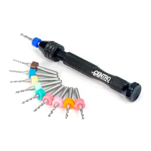 Centro Precision Shock Piston Hand Drill Bit Set - 1.1-2.0mm