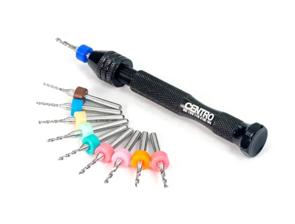 Centro Precision Shock Piston Hand Drill Bit Set - 1.1-2.0mm