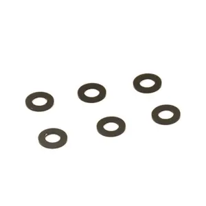 Centro Black M3 Flat Washer 5.75mm X 0.5mm (6)