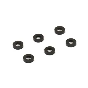 Centro Black M3 Flat Washer 5.75mm X 1.5mm (6)