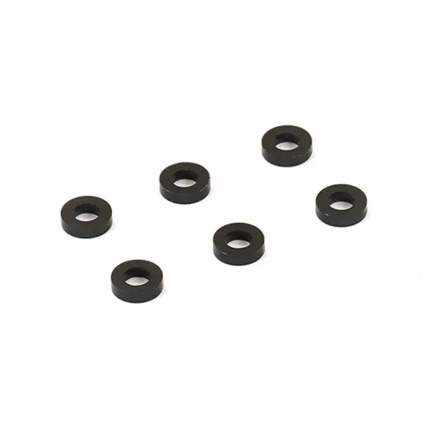 Centro Black M3 Flat Washer 5.75mm X 1.5mm (6)