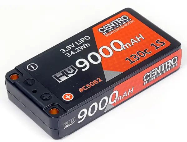 Centro Hv 1s 9000mah 3.8v 130c Hardcase Lipo Battery (5mm)