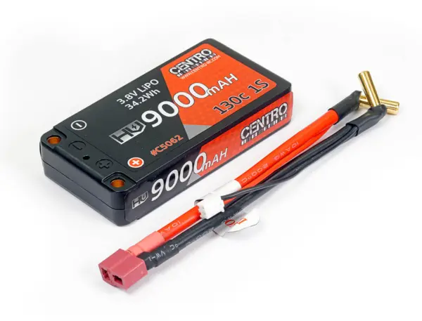 Centro Hv 1s 9000mah 3.8v 130c Hardcase Lipo Battery (5mm)