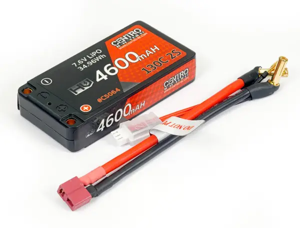 Centro Hv 2s 4600mah 7.6V 130c Hardcase Lp Shorty Lipo (5mm)