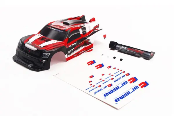 Carisma Gt24r Painted and Decorated Body Set (Red)
