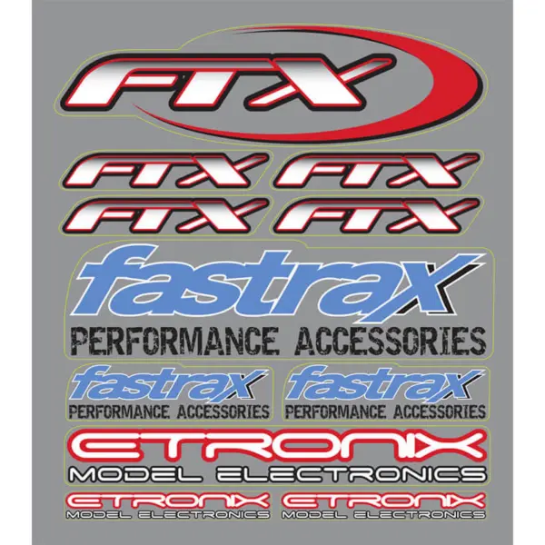 CML FTX/Fastrax/Etronix Mini Decal Sheet