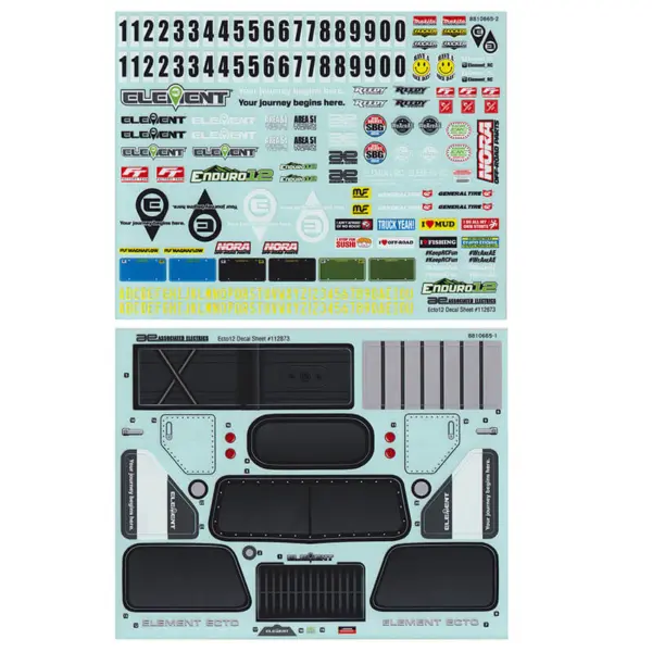 Element Rc Enduro 12 Ecto Decal Sheet