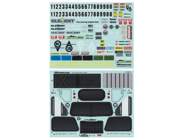 Element Rc Enduro 12 Ecto Decal Sheet