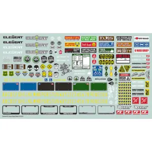 Element Rc Element Scale Decal Sheet