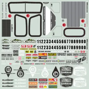 Element Rc Enduro Ecto Decal Sheet