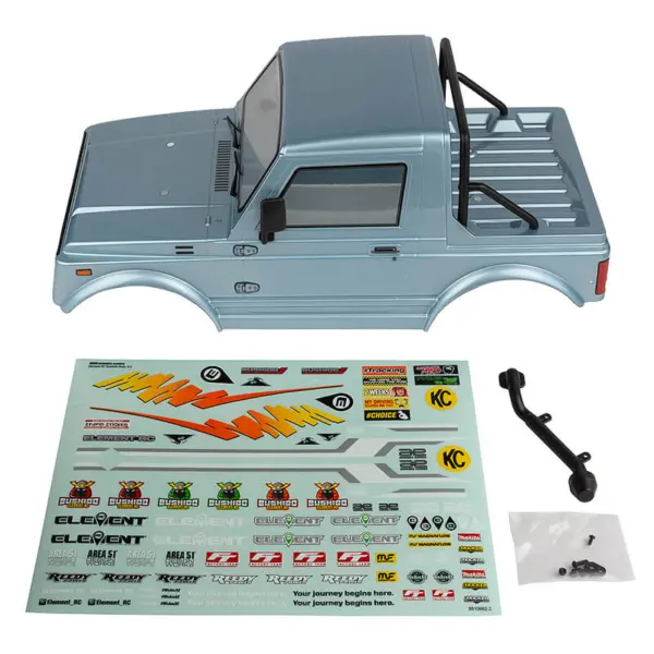 Element Rc Enduro Bushido+ Body Set Metallic Blue