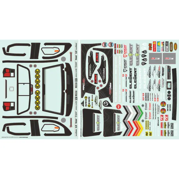 Element Rc Enduro Knightwalker Decal Sheet