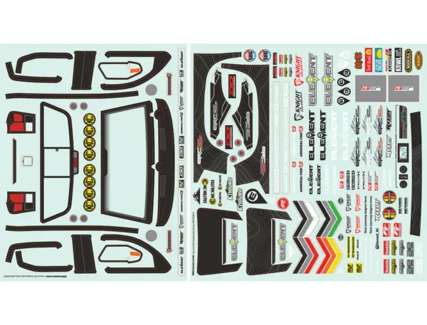 Element Rc Enduro Knightwalker Decal Sheet