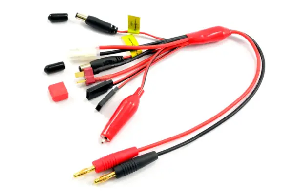 Etronix 4mm Plug to Glow/Tamiya/Deans/ Jr Tx+rx and Futaba Tx+rx PVC