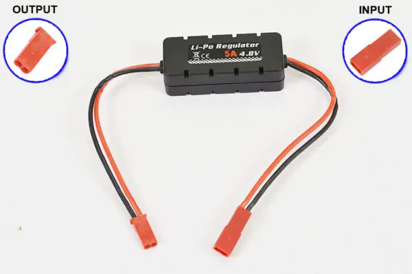 Etronix Li-Po Regulator 4.8v 5a W/Casing 20x14x49mm