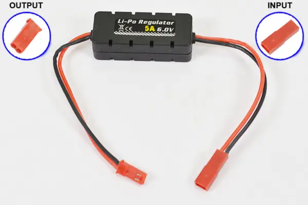 Etronix Li-Po Regulator 6.0v 5a W/Casing 20x14x49mm