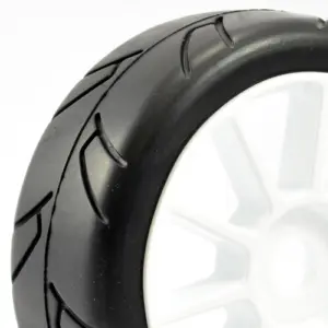 Fastrax 1/8th Premounted Slick Tyres 'Hawk/Split Spoke'