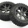 Fastrax 1/10th Mounted Cuboid Buggy Front Tyres 10-Spoke - Image 3