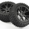 Fastrax 1/10th Mounted Cuboid Buggy Rear Tyres 10-Spoke - Image 3