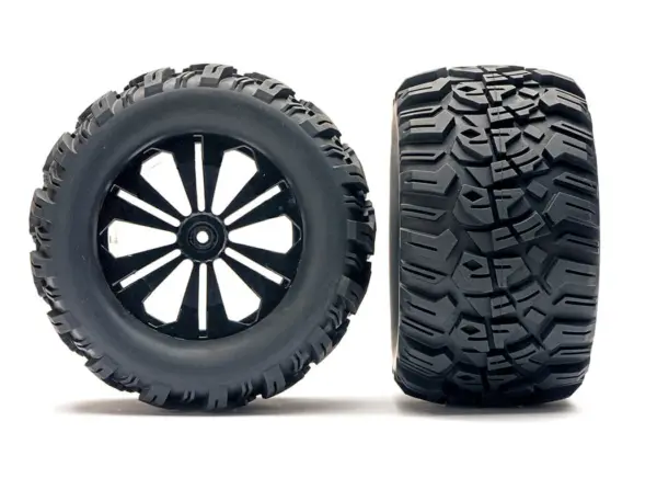 Fastrax 1/10 Mimic Truck Tyre Mounted Split-Spoke (12mm Hex)