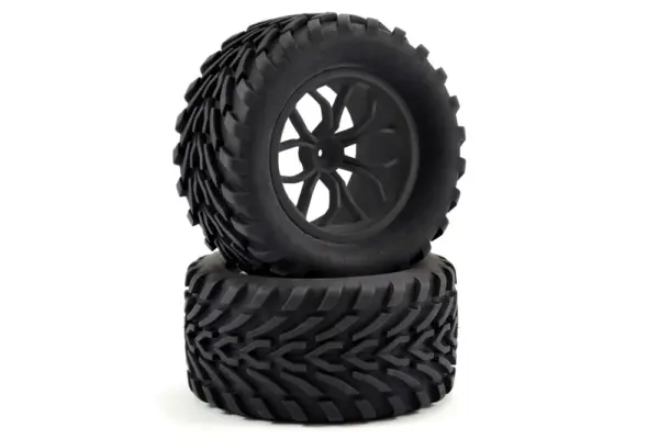 Fastrax 1/10 Mega-v Truck Tyre Mounted on 12-Spoke (12mm Hex)