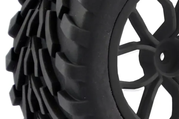 Fastrax 1/10 Mega-v Truck Tyre Mounted on 12-Spoke (12mm Hex)