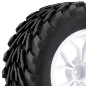 Fastrax 1/10 Mega-v Truck Tyre Mounted on 12-Spoke (12mm Hex)