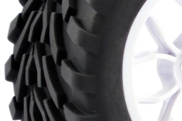 Fastrax 1/10 Mega-v Truck Tyre Mounted on 12-Spoke (12mm Hex)
