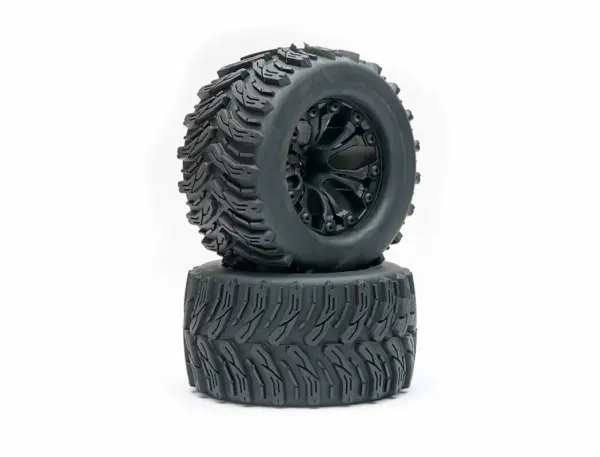 Fastrax 1/10 T-Bone Truck Tyre Mounted Split-Spoke (12mm Hex)