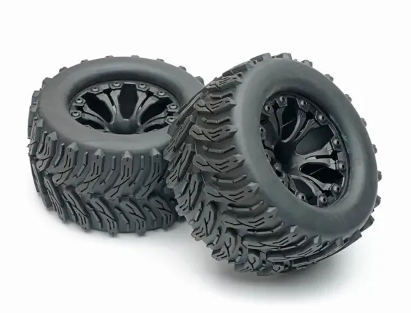 Fastrax 1/10 T-Bone Truck Tyre Mounted Split-Spoke (12mm Hex)