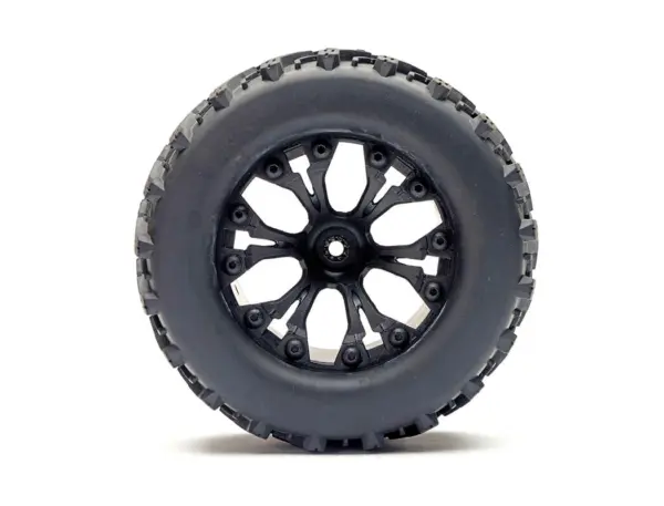 Fastrax 1/10 T-Bone Truck Tyre Mounted Split-Spoke (12mm Hex)