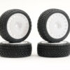 Fastrax 1/10th Rally Angle Tyre/Wheel Set White (4) - Image 3