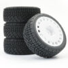 Fastrax 1/10th Rally Angle Tyre/Wheel Set White (4) - Image 4