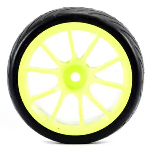 Fastrax 1/10 Street/Tread Tyre 10sp Neon Yellow Wheel