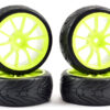 Fastrax 1/10 Street/Tread Tyre 10sp Neon Yellow Wheel - Image 2