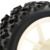 Fastrax 1/10 Street/Rally Tyre 10sp White Wheel - Image 3