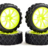 Fastrax 1/10 Street/Rally Tyre 10sp Neon Yellow Wheel - Image 2